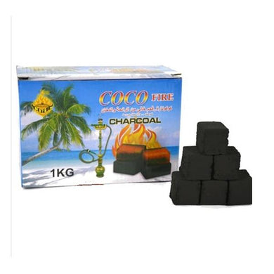 COCO Fire Shisha Hookah Coconut Charcoal - 1KG (72 Pieces)