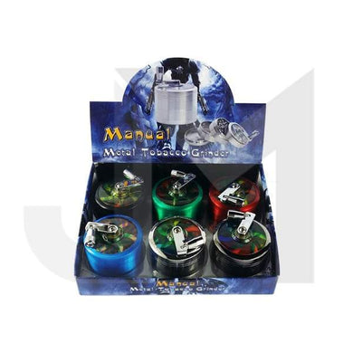 4 Parts Manual Metal Rasta Colour 60mm Grinder - HX060SY-4CP