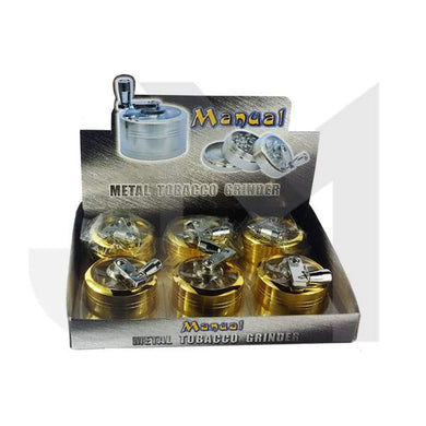 3 Parts Manual Metal Grinder 50mm Gold Coated - HX085SY-3G