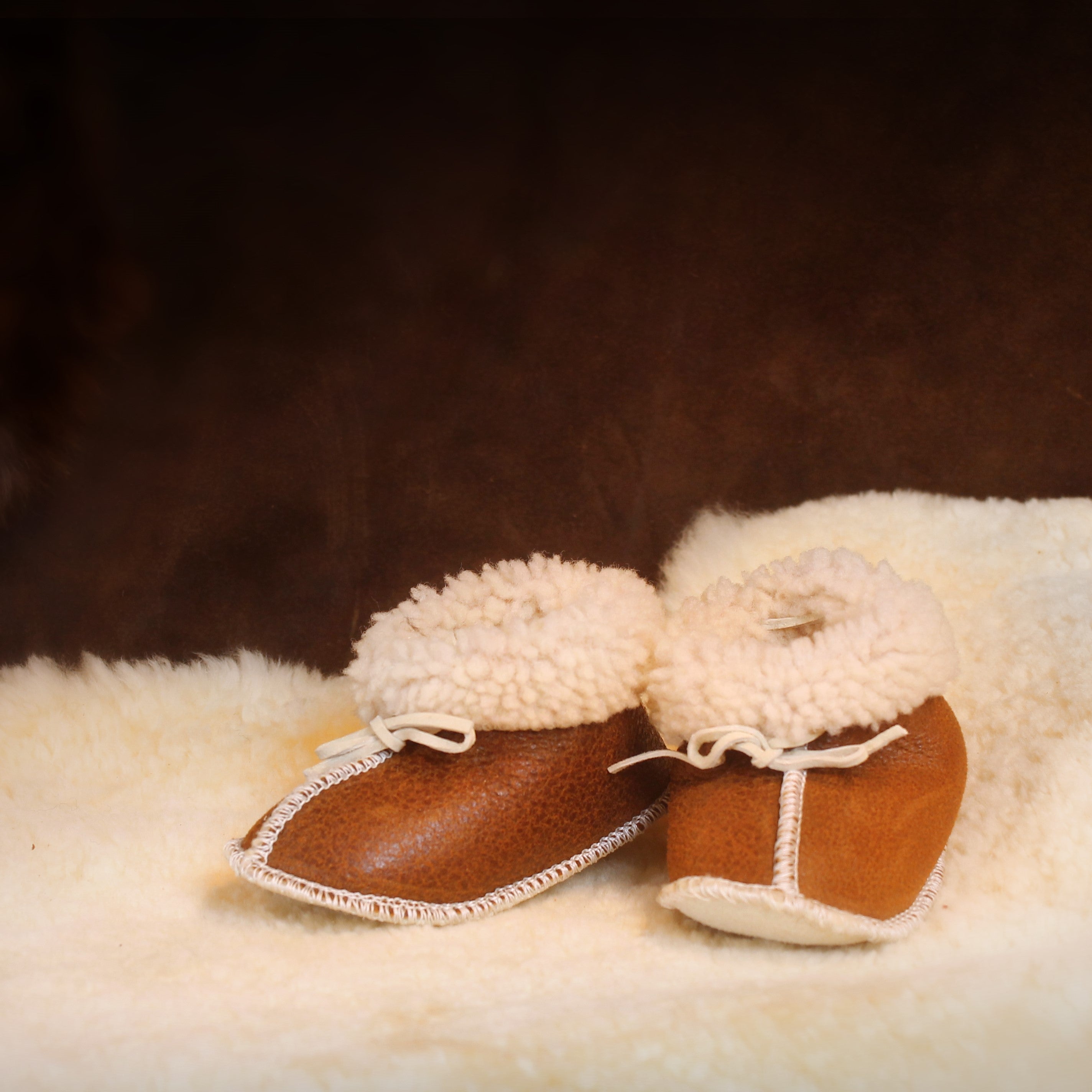 sheepskin baby slippers