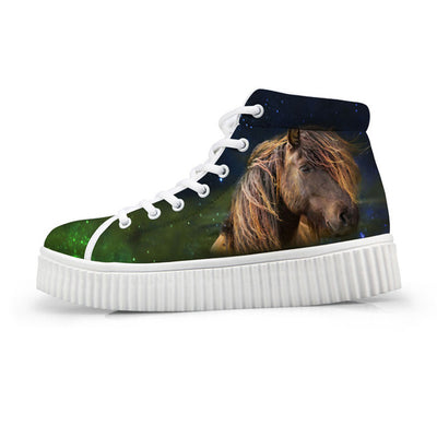 sneakers with horses on them