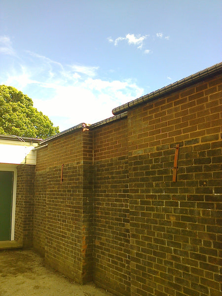 roller barrier protects walled property