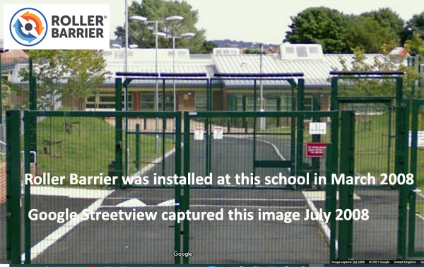 School Gates protected with Roller Barrier in 2008