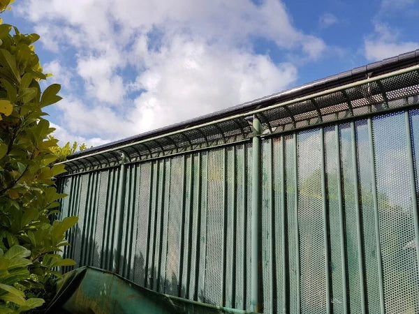 roller barrier on fencetop