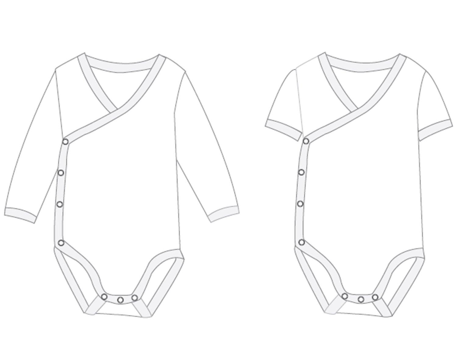 Baby bodysuit sewing pattern CIELO Paper Pattern – Patternforkids