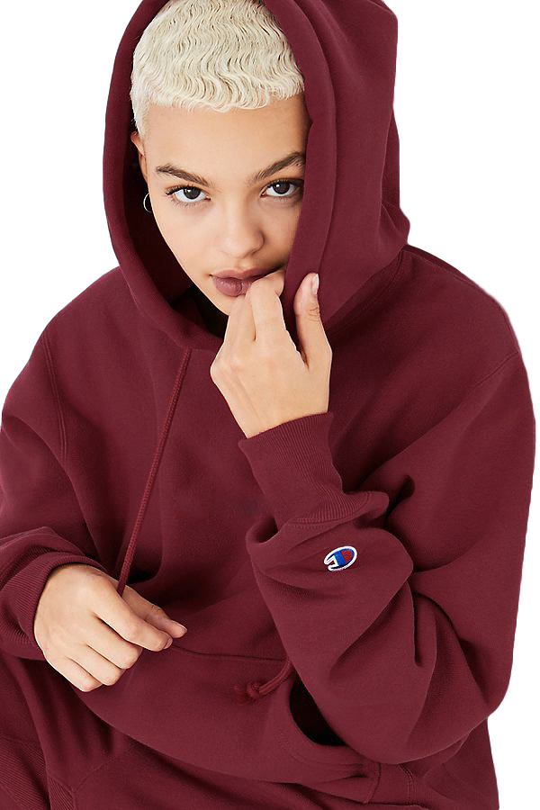 champion hoodie womens burgundy