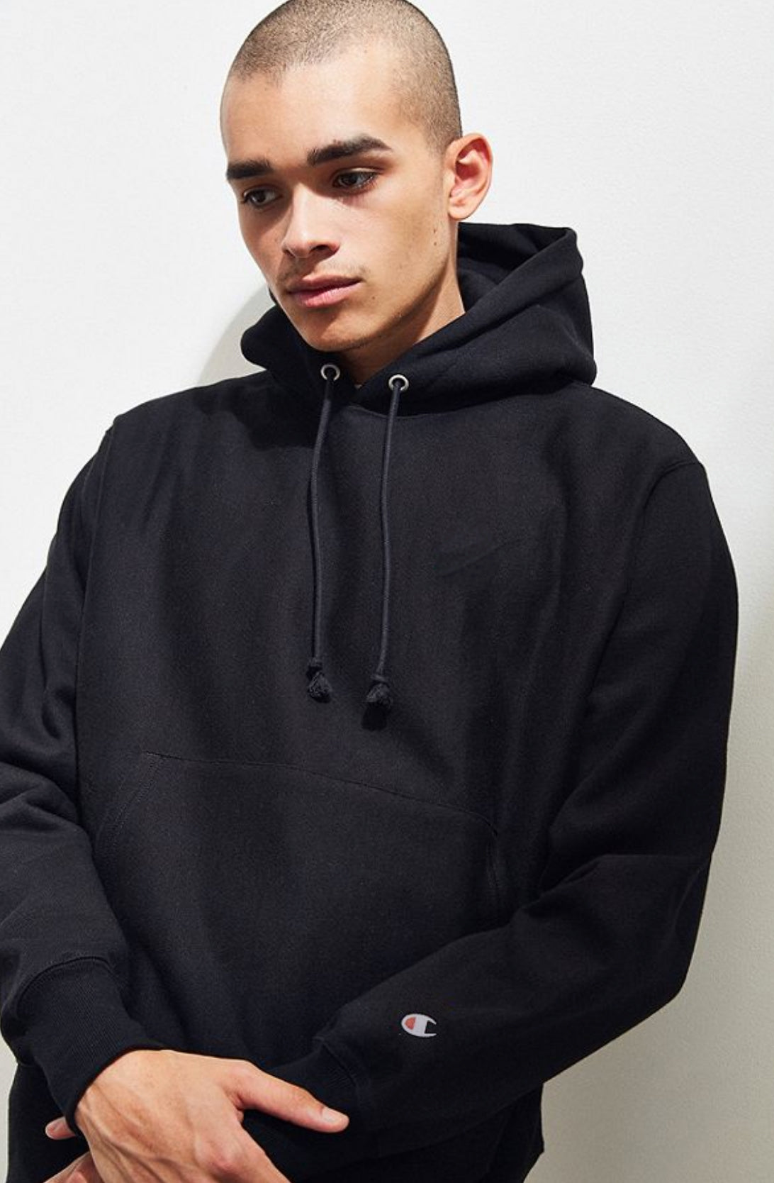 black champion fleece hoodie