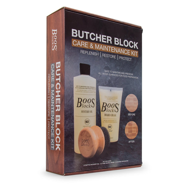 Boos Block Care & Maintenance Kit For Butcher Blocks & Cutting Boards