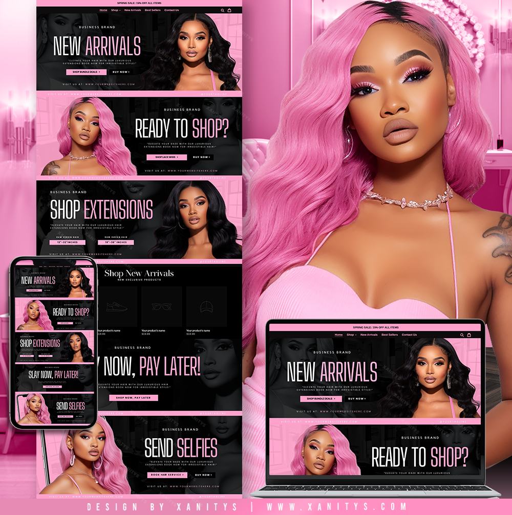 Luxe Extensions Website Design Shopify Store