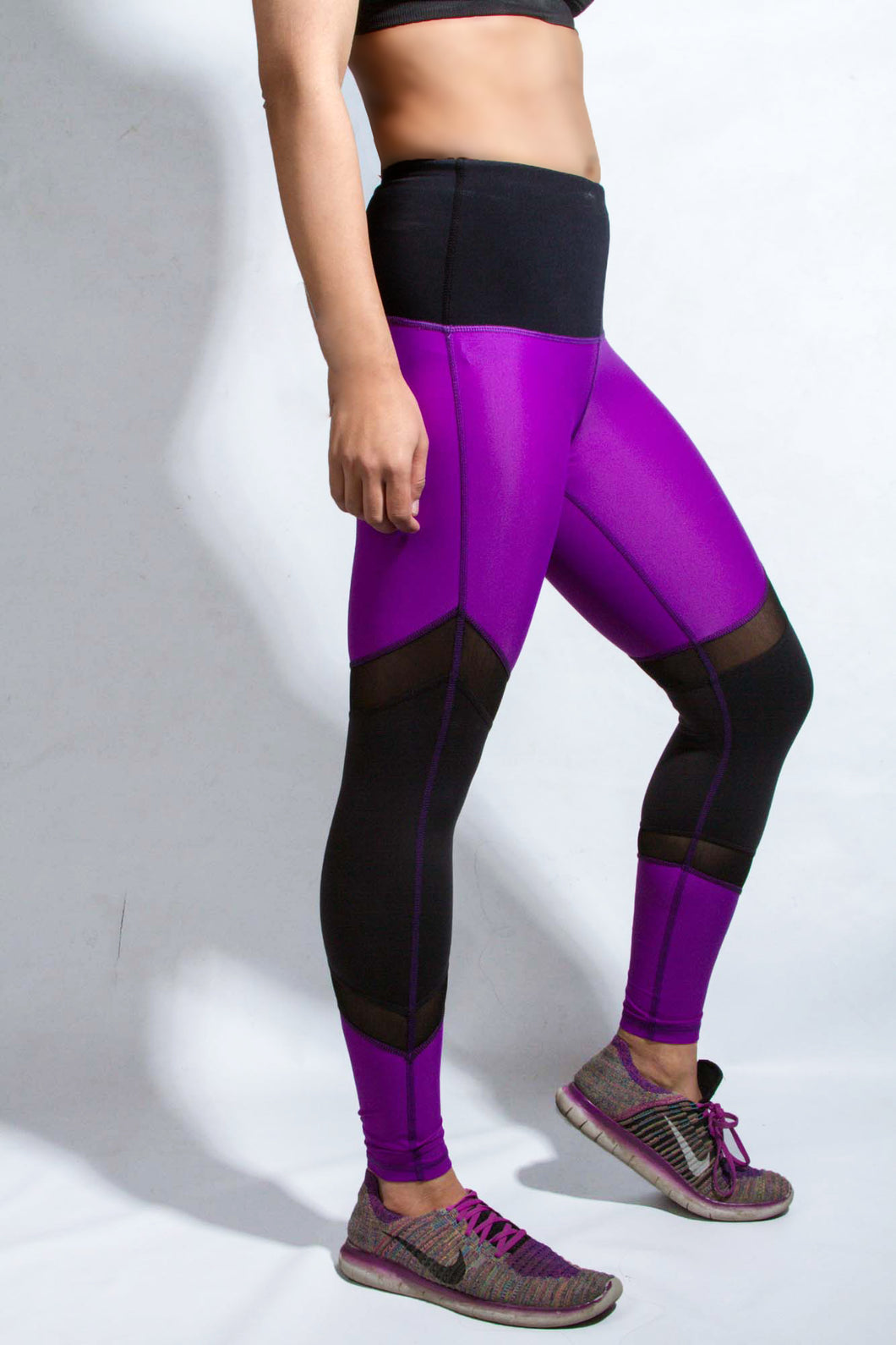 purple compression tights