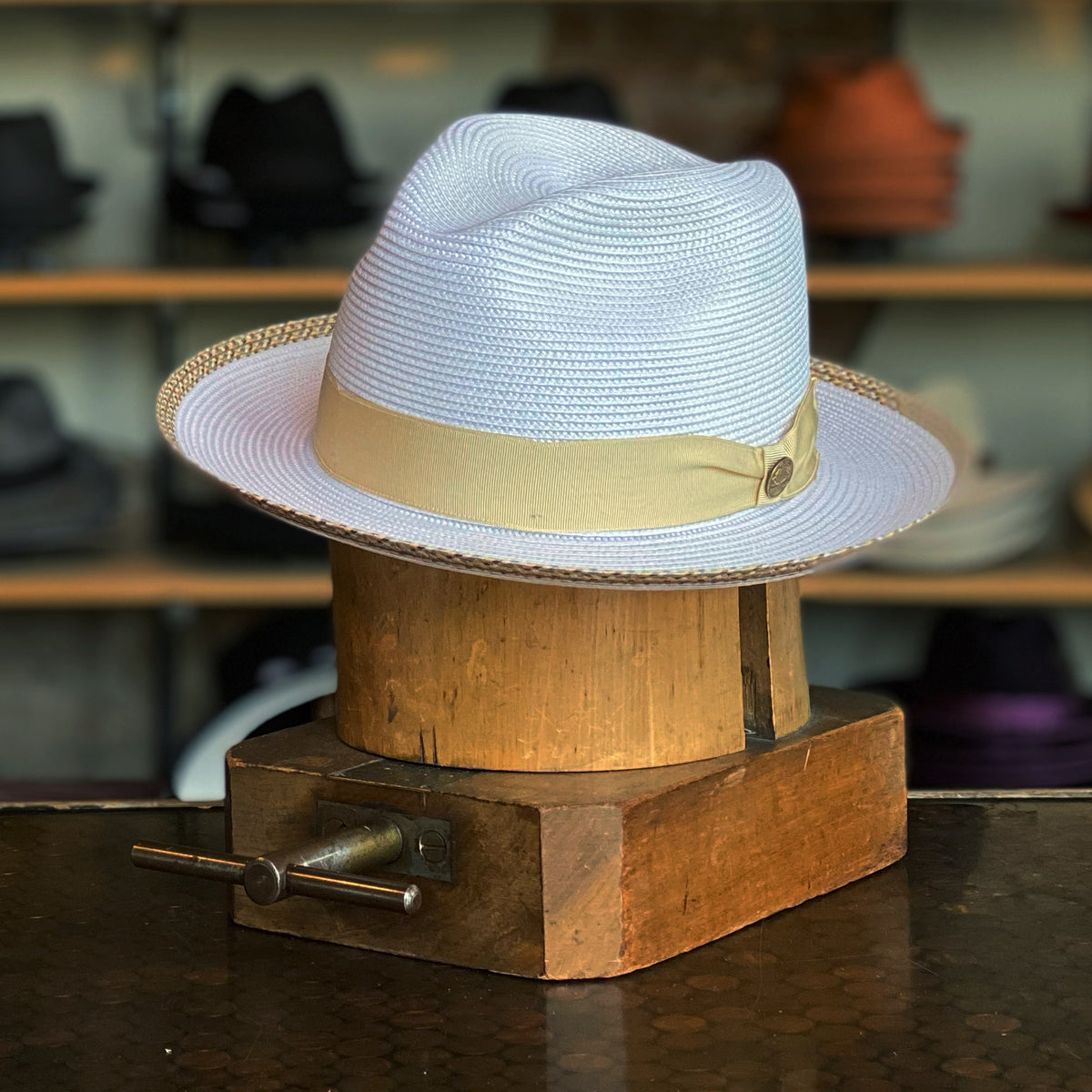 Dobbs 50's Vintage Hat 中折れハット センタークリース スナップ ...