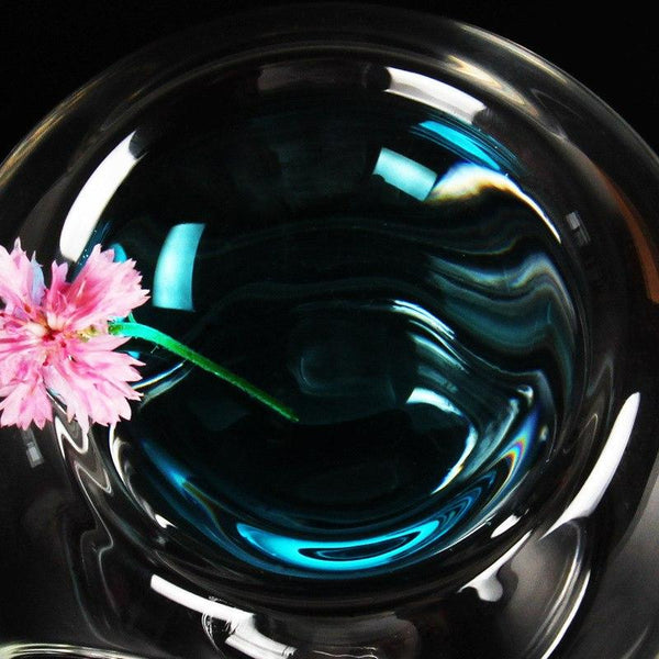 Handmade Transparent Glass incense bunner Crystal Glass Candlestick Ce