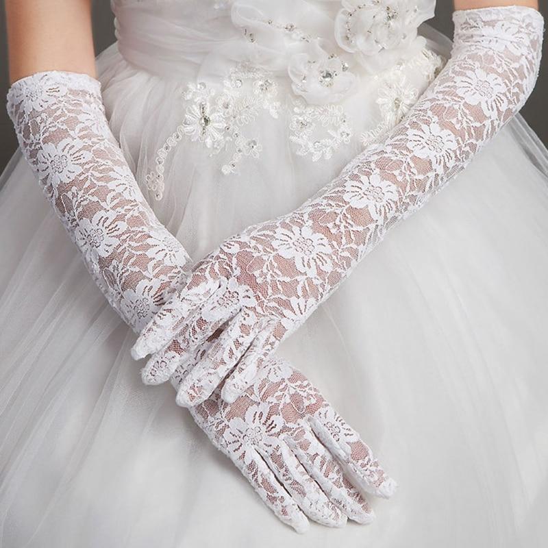 full length lace gloves