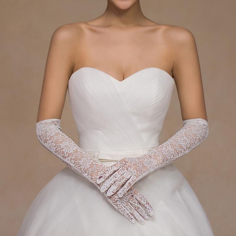 gloves wedding dress