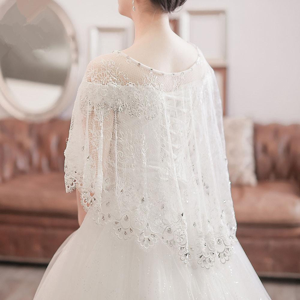 white lace shawl bridal