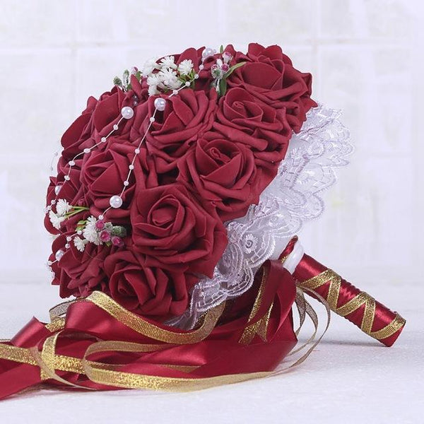 Whimsical Bouquet with Flowing Ribbons Multiple colors