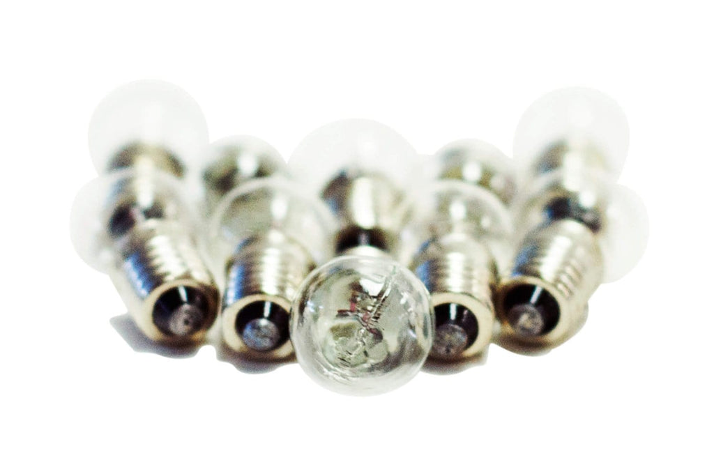 Miniature Screw Base Light Bulbs, 2.5V, Pack of 10 - Arbor Scientific