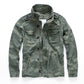Green Military Winter Camouflage Denim Jacket