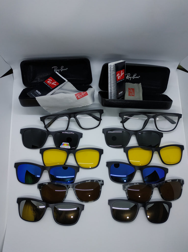 ray ban 5 in 1 magnetic sunglasses
