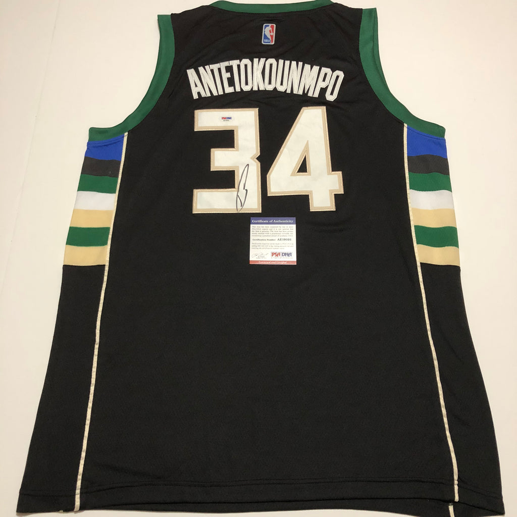 giannis antetokounmpo autographed jersey