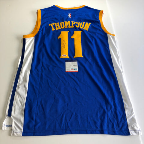 klay thompson autographed jersey