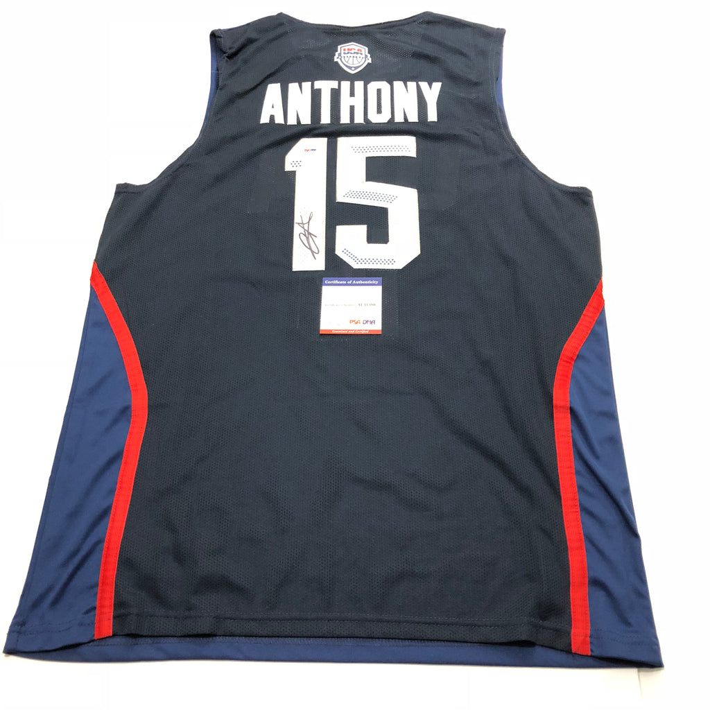 carmelo anthony signed jersey