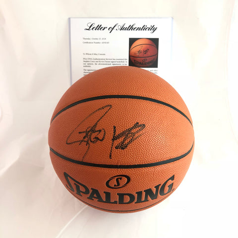 curry signed basketball