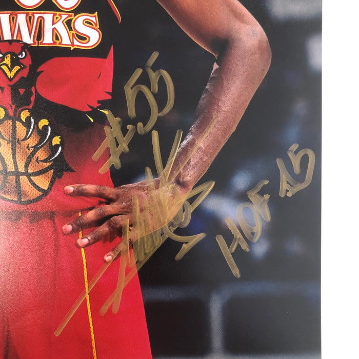 Dikembe Mutombo signed 11x14 photo PSA/DNA Atlanta Hawks