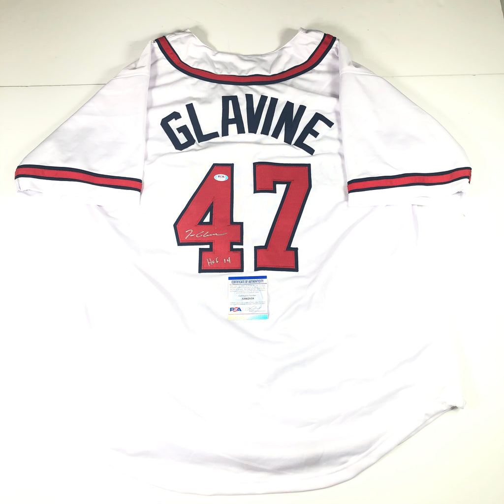 tom glavine autographed jersey