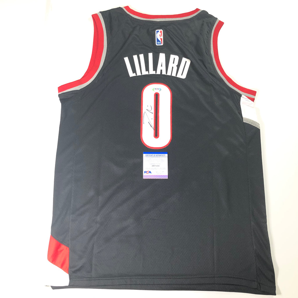 damian lillard autographed jersey