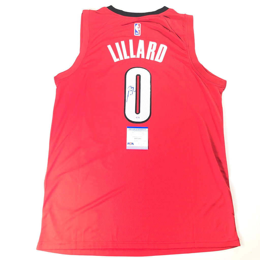 damian lillard autographed jersey