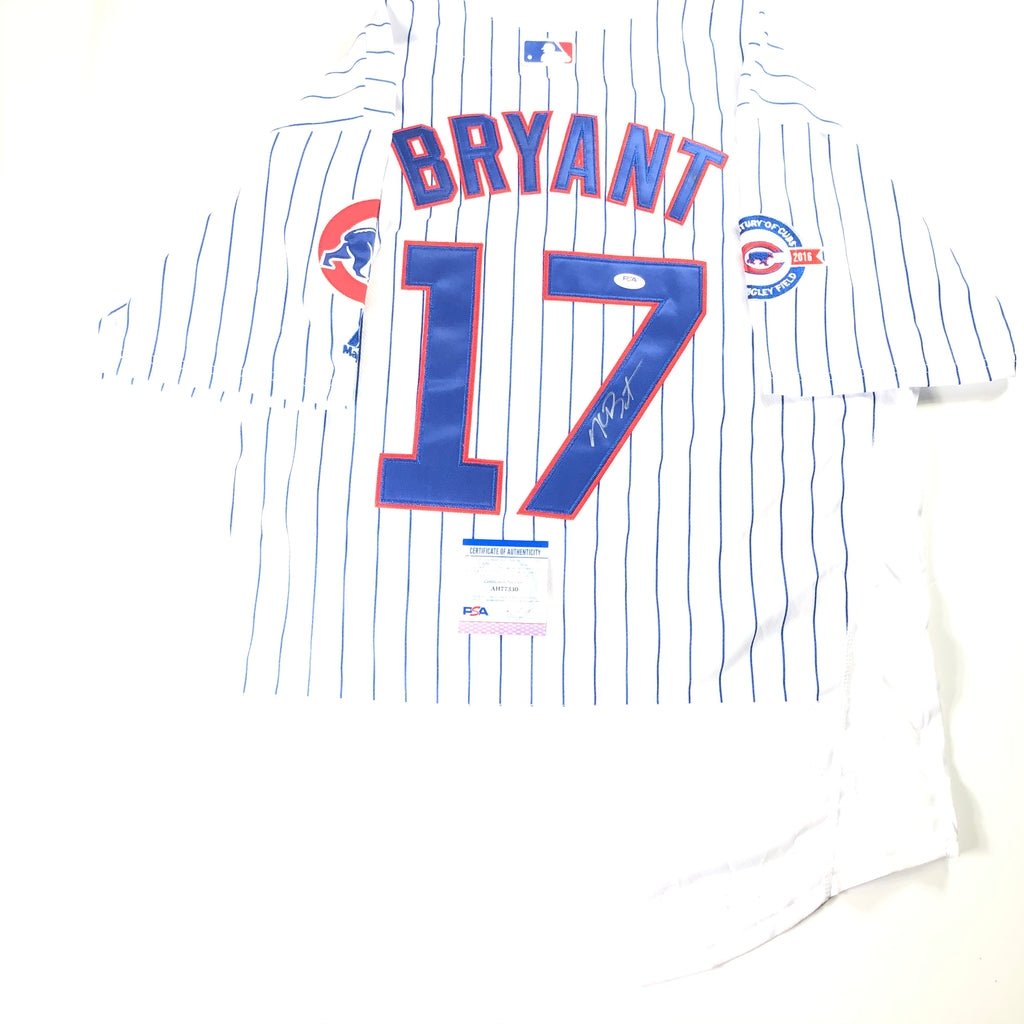 kris bryant autographed jersey