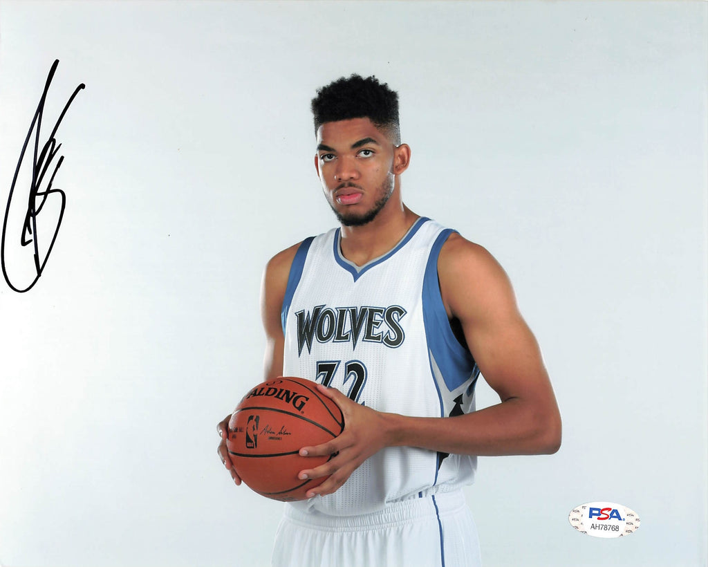 karl anthony towns signed jersey