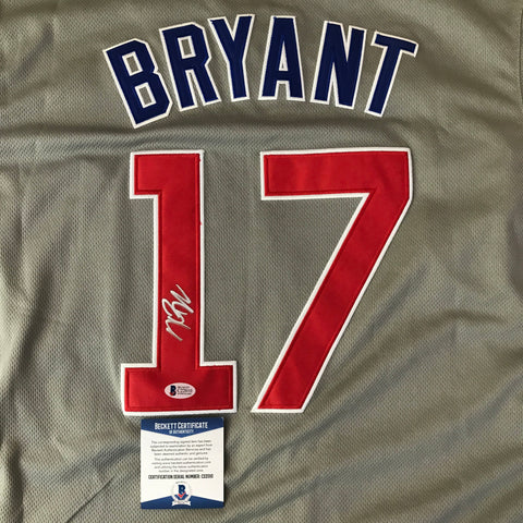 kris bryant autographed jersey