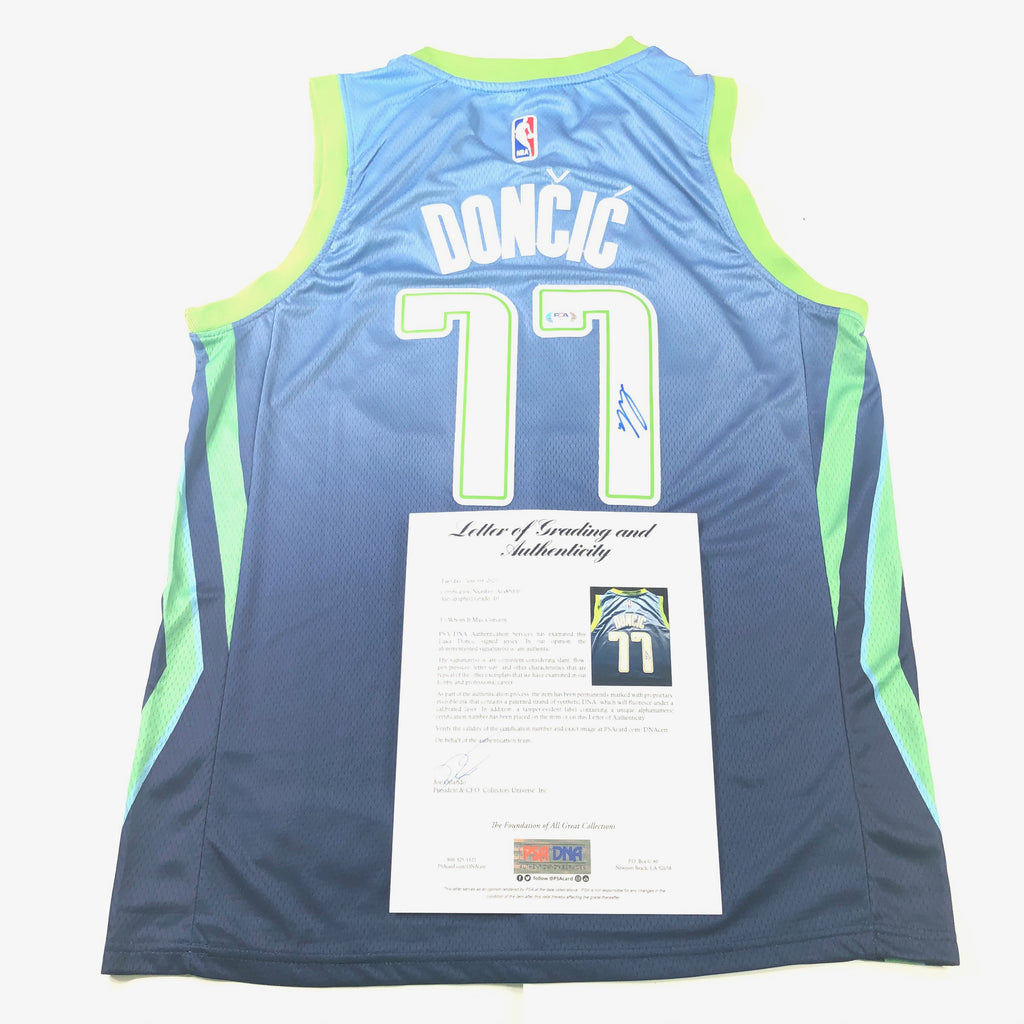 doncic signed jersey