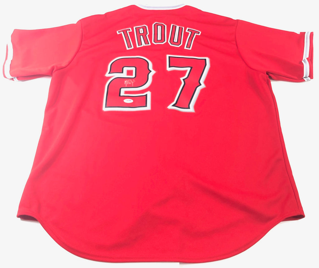 mike trout autographed jersey