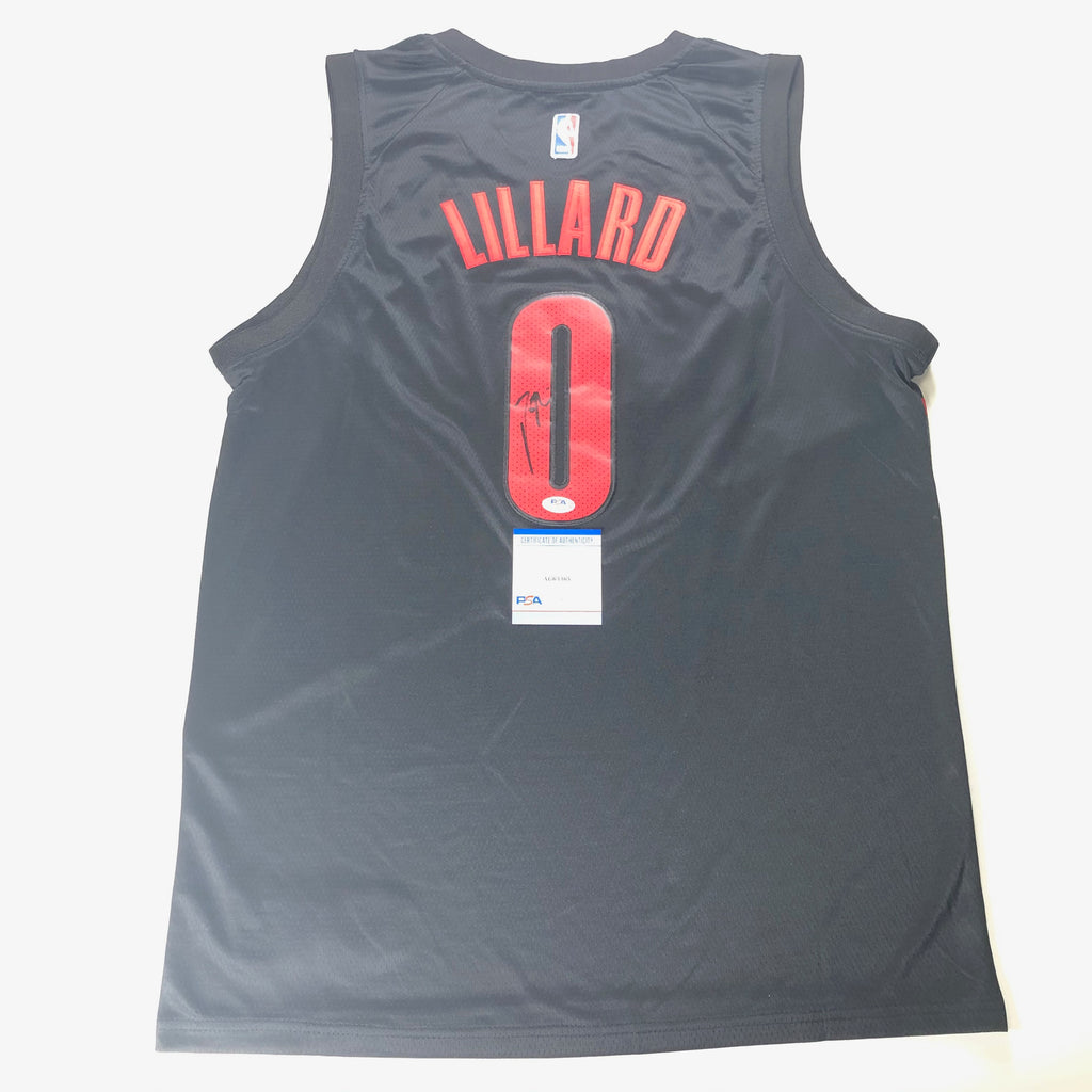 damian lillard autographed jersey