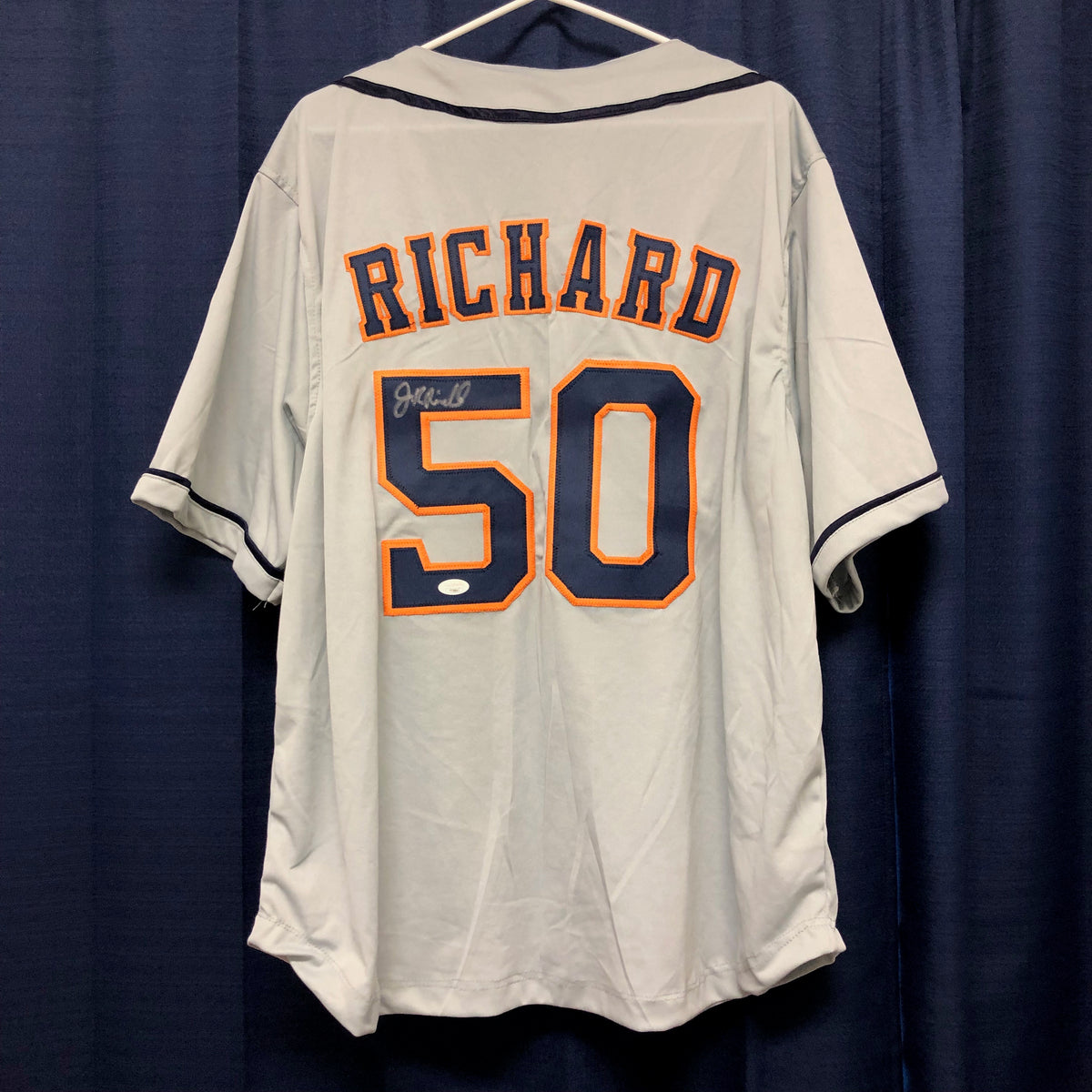 J.R. Richard Autographed Houston Astros Jersey JSA Witness Certification