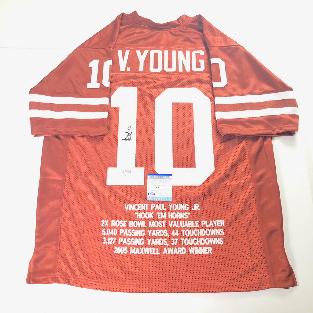 vince young signed jersey