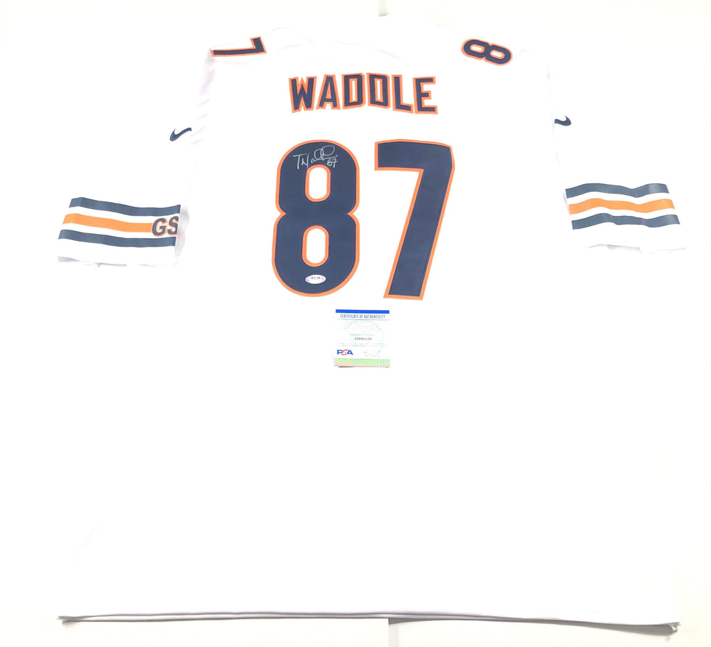 Limited Men's Tom Waddle White Jersey - #87 Football Chicago Bears 100th  Season