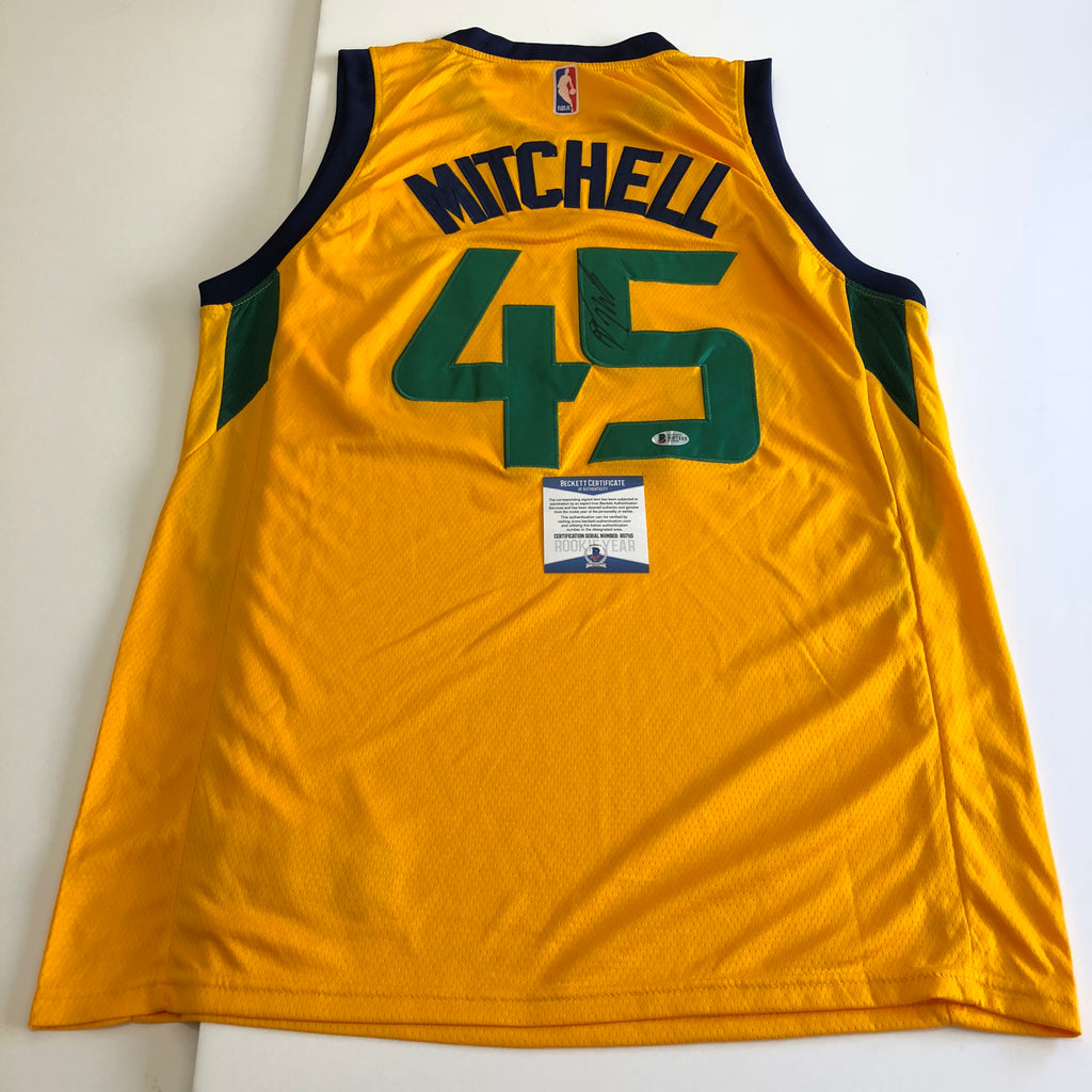 donovan mitchell autographed jersey