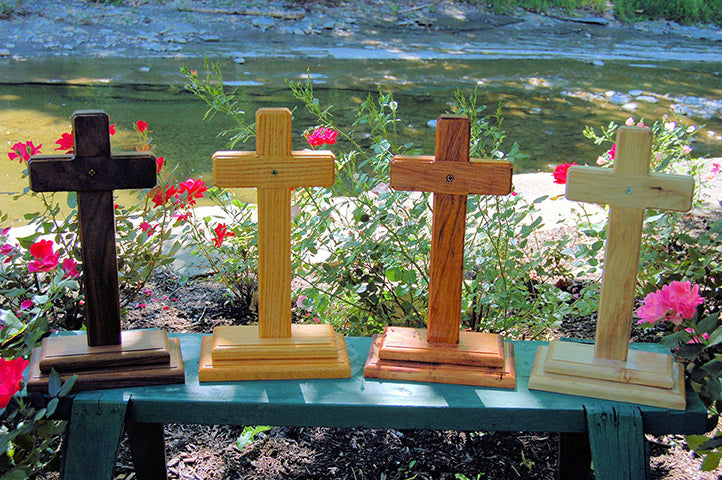 Custom Wooden Memorial Crosses Temporary Markers Woods Up Design