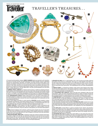 Abrau Jewelry in CondeNast Traveler Magazine (UK Edition)