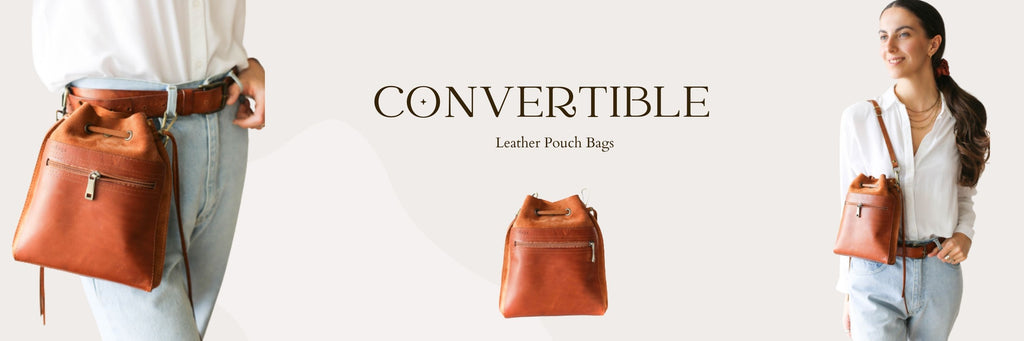 Leather Pouch Bags for women