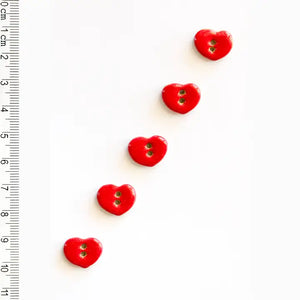 Red Heart Buttons - Sew to Speak