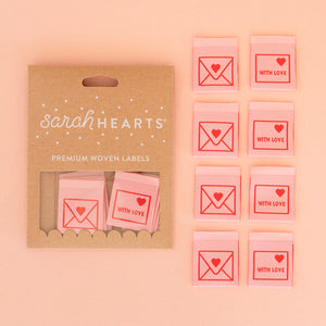 Sarah Hearts Labels: With Love Envelope - Sew to Speak