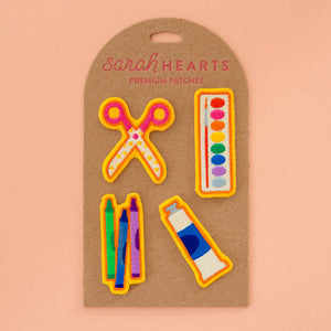 Art Supply Embroidered Patches - Sew to Speak