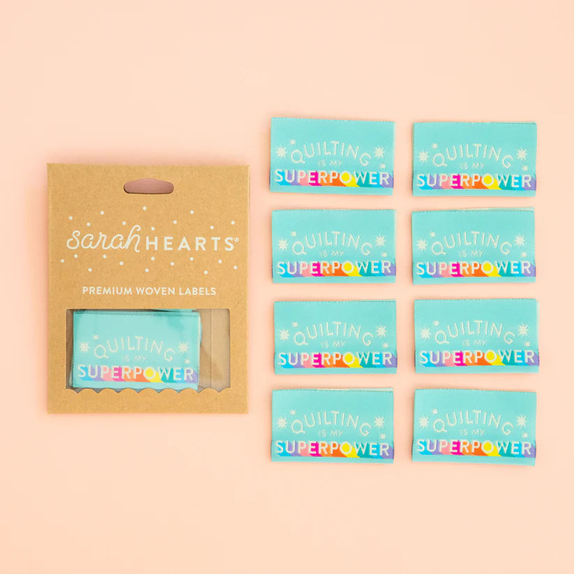 Sarah Hearts Labels: Quilting is My Superpower