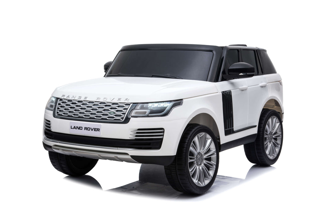 24V Range Rover Vogue HSE 4WD 2 Seater Kids Electric Ride On Car with Suspension Leather Seats EVA Wheels Bluetooth Remote Control - RICCO® UK