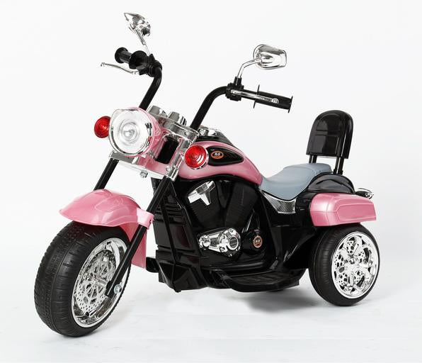 Kids Ride On Motorcycle Toy, 3-Wheel Chopper Motorbike With LED Colorful  Headlights Horn, Pink 6V Battery Powered Riding On Electric Harley  Motorcycle